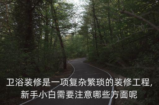 衛(wèi)浴裝修是一項復(fù)雜繁瑣的裝修工程,新手小白需要注意哪些方面呢