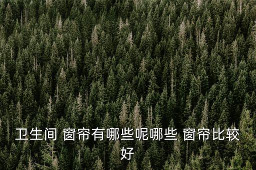 衛(wèi)生間 窗簾有哪些呢哪些 窗簾比較好