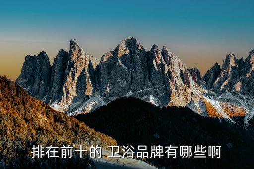 貴州衛(wèi)浴十大品牌廠家報價,衛(wèi)浴十大品牌排行榜前十名廠家有哪些