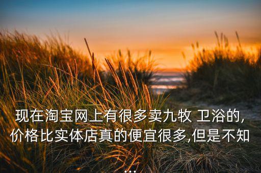 現(xiàn)在淘寶網(wǎng)上有很多賣(mài)九牧 衛(wèi)浴的,價(jià)格比實(shí)體店真的便宜很多,但是不知...