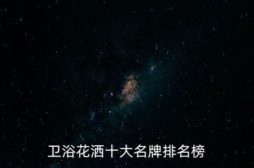 衛(wèi)浴花灑十大名牌排名榜