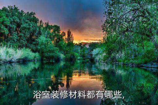 浴室裝修材料都有哪些,