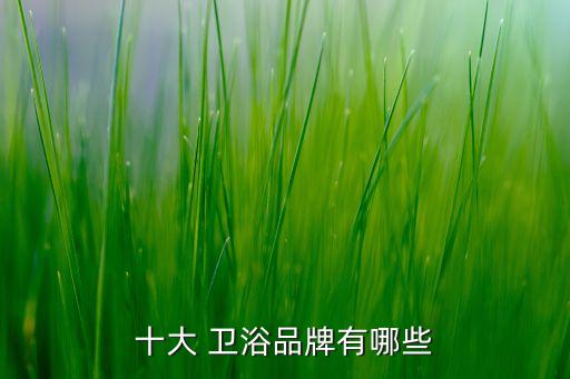 十大 衛(wèi)浴品牌有哪些