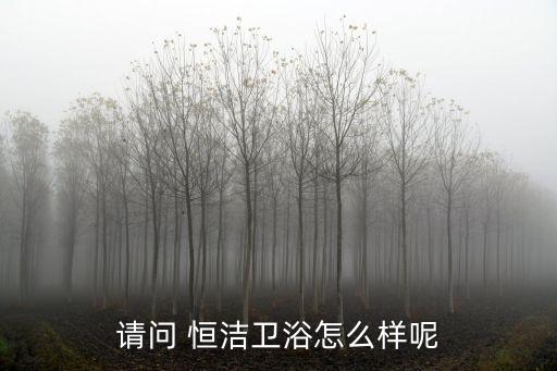 請問 恒潔衛(wèi)浴怎么樣呢