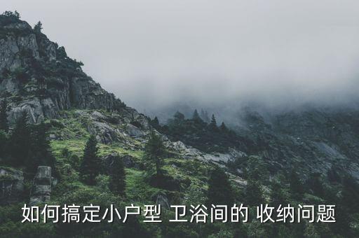 如何搞定小戶型 衛(wèi)浴間的 收納問題