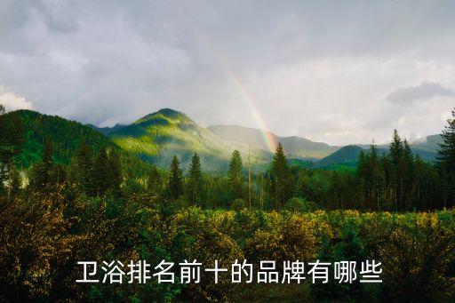  衛(wèi)浴排名前十的品牌有哪些