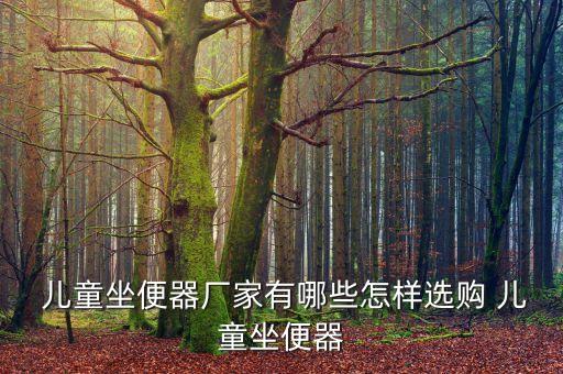  兒童坐便器廠家有哪些怎樣選購 兒童坐便器