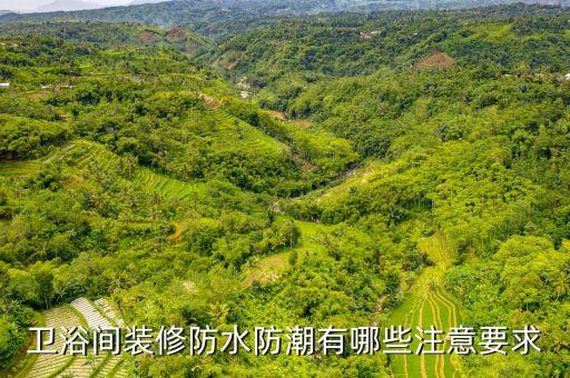 衛(wèi)浴間裝修防水防潮有哪些注意要求