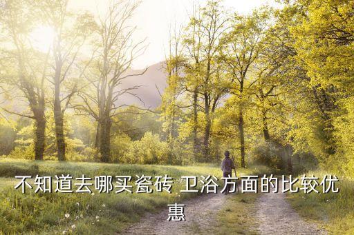 不知道去哪買瓷磚 衛(wèi)浴方面的比較優(yōu)惠