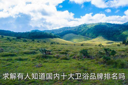 2015年衛(wèi)浴品牌排行