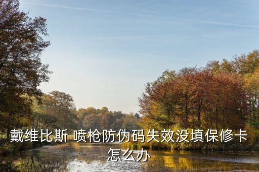 戴維比斯 噴槍防偽碼失效沒填保修卡怎么辦