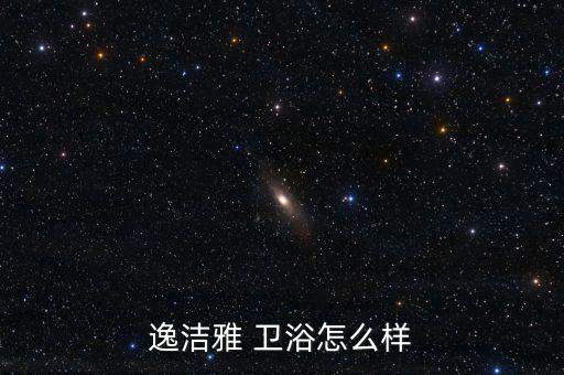 逸潔雅 衛(wèi)浴怎么樣