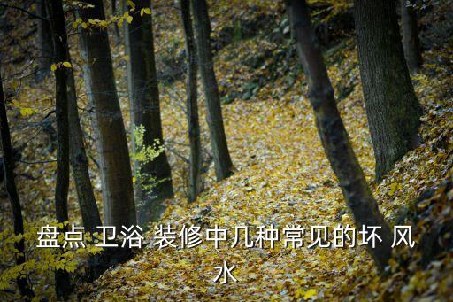 盤點 衛(wèi)浴 裝修中幾種常見的壞 風水