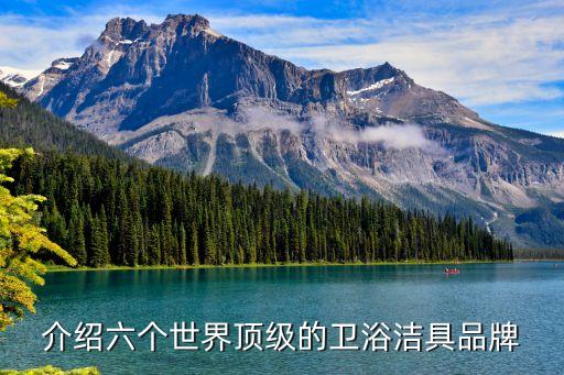 介紹六個(gè)世界頂級(jí)的衛(wèi)浴潔具品牌