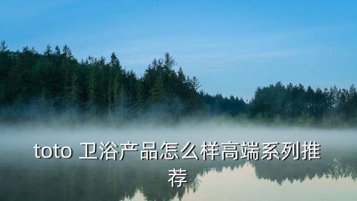 toto 衛(wèi)浴產(chǎn)品怎么樣高端系列推薦