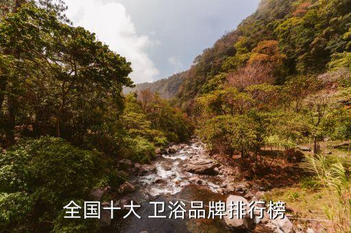 全國十大 衛(wèi)浴品牌排行榜
