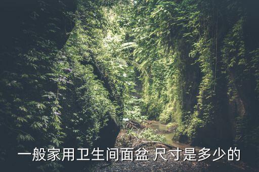 一般家用衛(wèi)生間面盆 尺寸是多少的