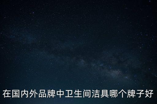 在國內(nèi)外品牌中衛(wèi)生間潔具哪個牌子好
