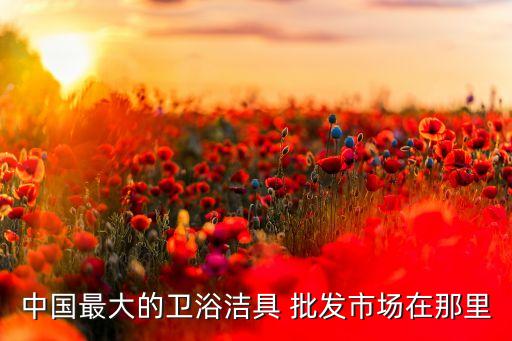 中國(guó)最大的衛(wèi)浴潔具 批發(fā)市場(chǎng)在那里
