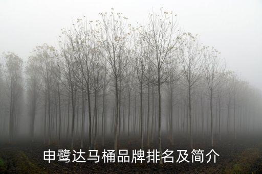 申鷺達(dá)馬桶品牌排名及簡介