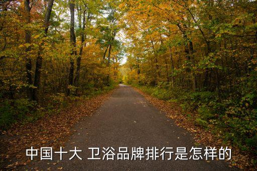 中國十大 衛(wèi)浴品牌排行是怎樣的