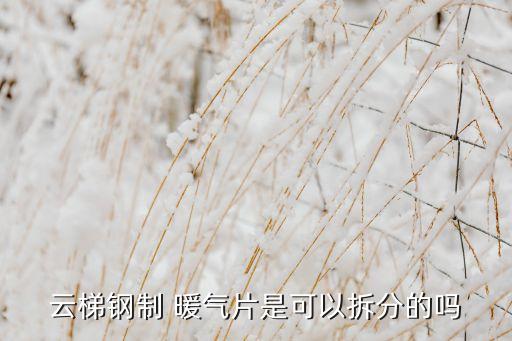 云梯鋼制 暖氣片是可以拆分的嗎