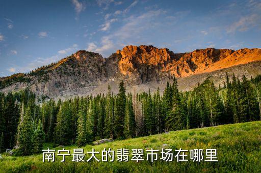 南寧最大的翡翠市場在哪里