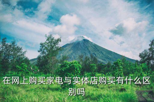在網(wǎng)上購買家電與實體店購買有什么區(qū)別嗎