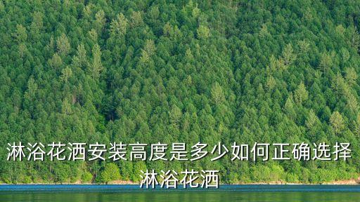 淋浴花灑安裝高度是多少如何正確選擇淋浴花灑