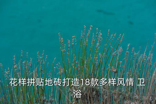花樣拼貼地磚打造18款多樣風情 衛(wèi)浴
