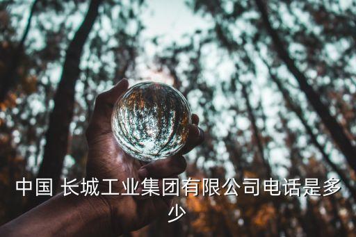 中國(guó) 長(zhǎng)城工業(yè)集團(tuán)有限公司電話是多少