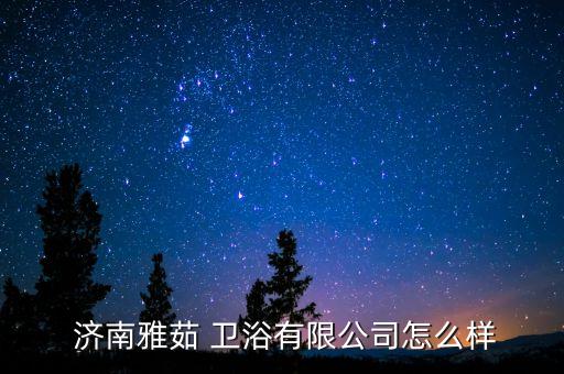  濟南雅茹 衛(wèi)浴有限公司怎么樣
