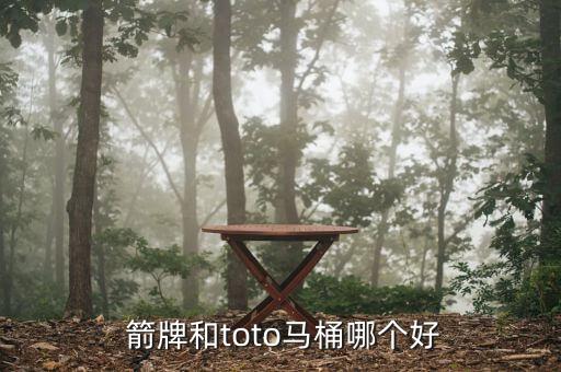  箭牌和toto馬桶哪個好
