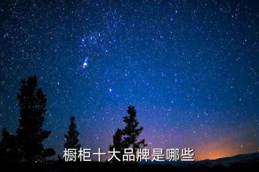 櫥柜十大品牌是哪些