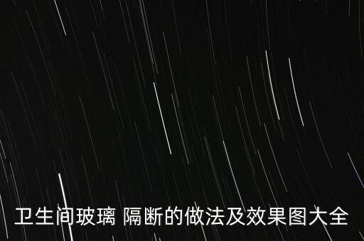 衛(wèi)生間玻璃 隔斷的做法及效果圖大全