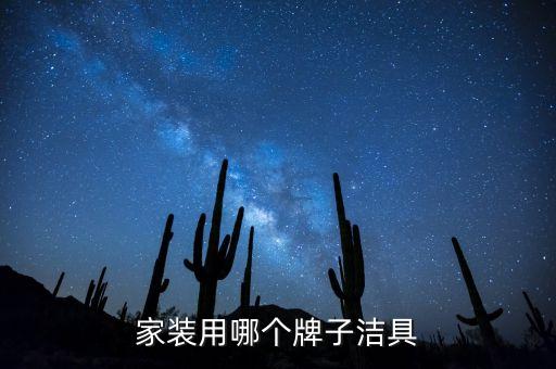 家裝用哪個牌子潔具