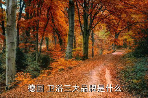  德國 衛(wèi)浴三大品牌是什么