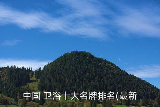 中國(guó) 衛(wèi)浴十大名牌排名(最新
