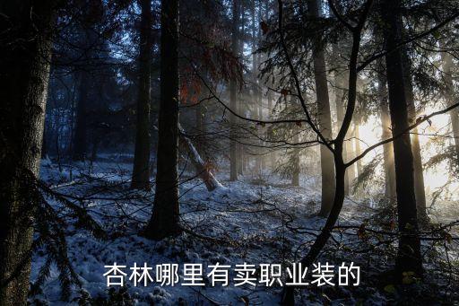  杏林哪里有賣職業(yè)裝的