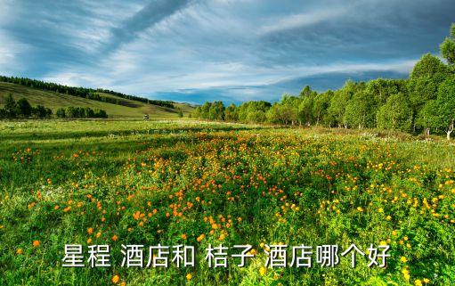 星程 酒店和 桔子 酒店哪個好