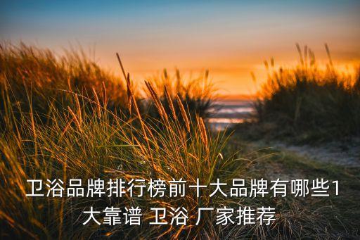  衛(wèi)浴品牌排行榜前十大品牌有哪些1大靠譜 衛(wèi)浴 廠家推薦