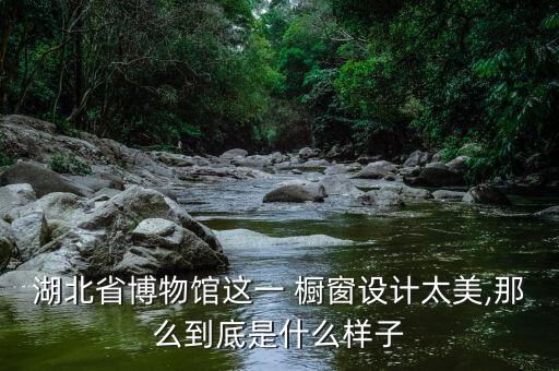 湖北省博物館這一 櫥窗設(shè)計太美,那么到底是什么樣子
