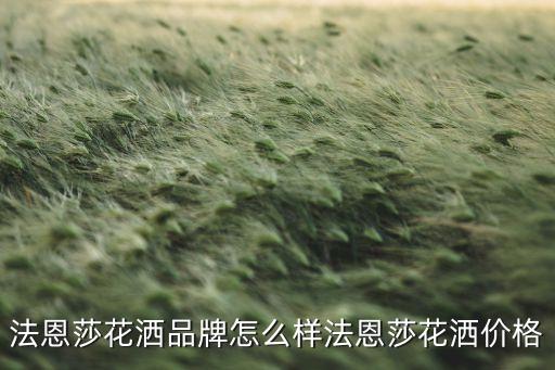 法恩莎花灑品牌怎么樣法恩莎花灑價格