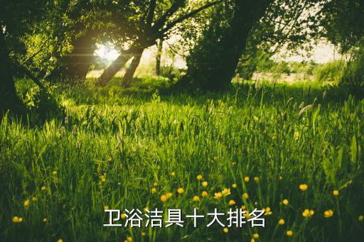  衛(wèi)浴潔具十大排名