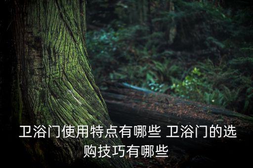  衛(wèi)浴門使用特點(diǎn)有哪些 衛(wèi)浴門的選購技巧有哪些