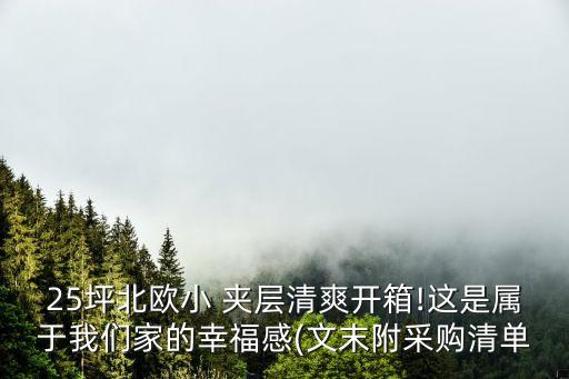 25坪北歐小 夾層清爽開箱!這是屬于我們家的幸福感(文末附采購清單