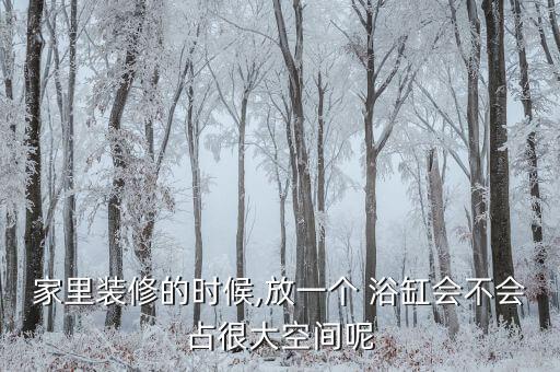 家里裝修的時(shí)候,放一個(gè) 浴缸會(huì)不會(huì)占很大空間呢