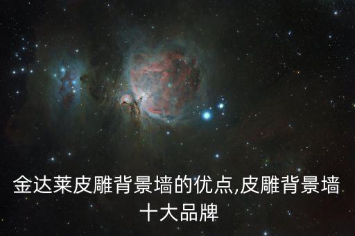 金達(dá)萊皮雕背景墻的優(yōu)點(diǎn),皮雕背景墻 十大品牌