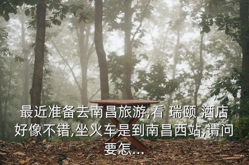 最近準(zhǔn)備去南昌旅游,看 瑞頤 酒店好像不錯(cuò),坐火車是到南昌西站,請問要怎...