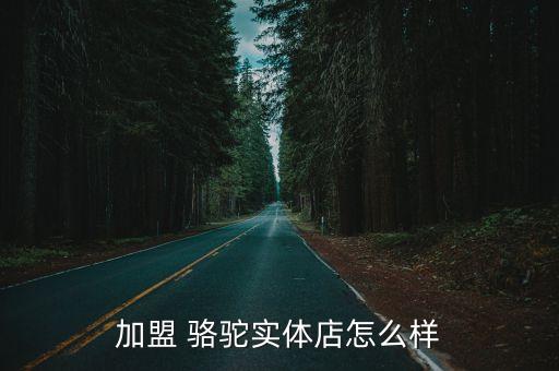 加盟 駱駝實體店怎么樣